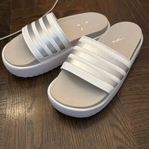 Adidas platform slides!